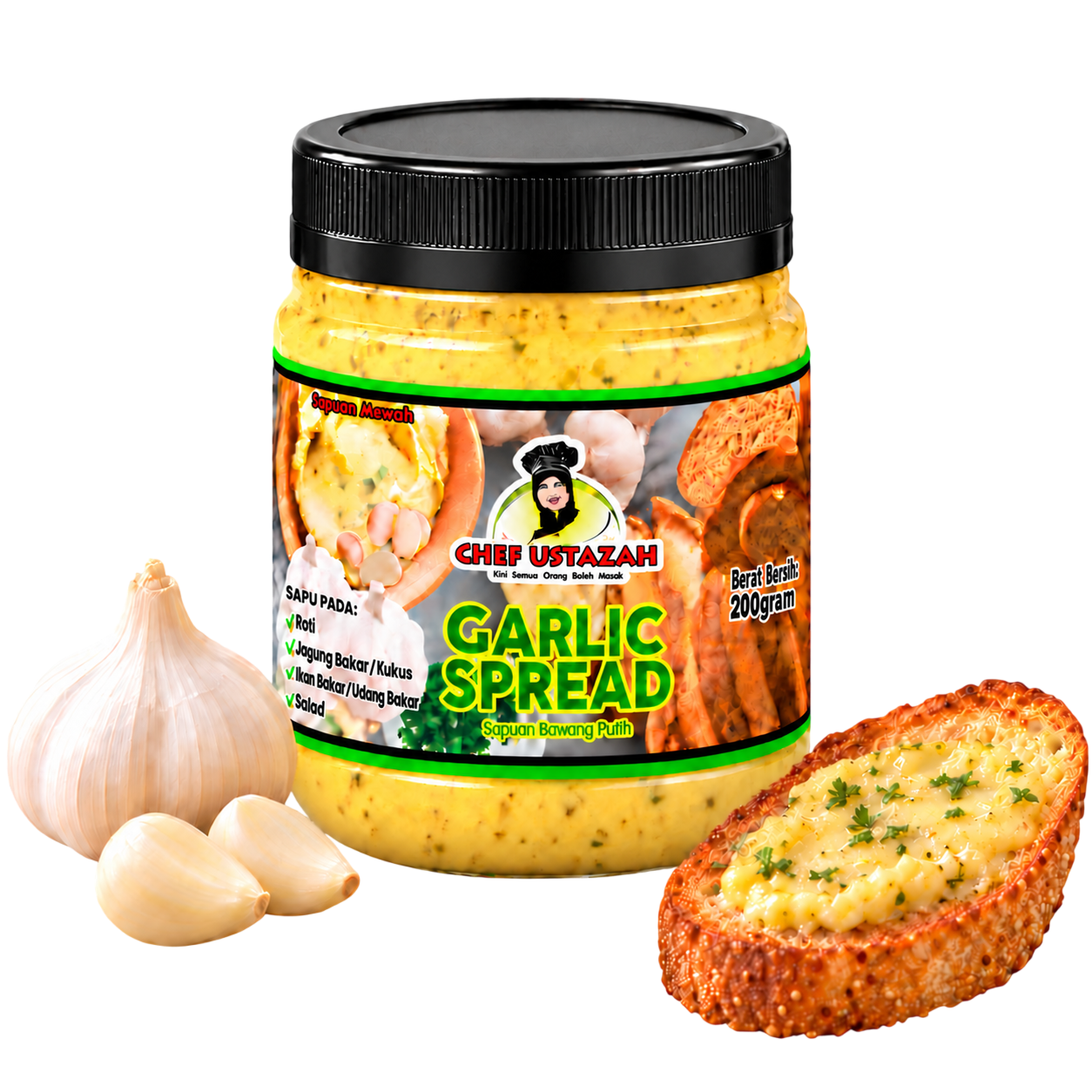 Garlic Spread Chef Ustazah Hero