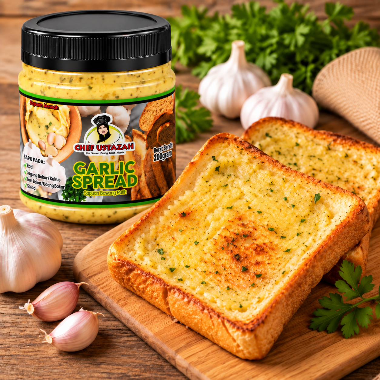 Garlic Spread Chef Ustazah Intro
